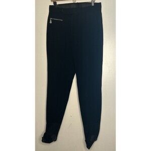 Bogner Ski Pants women’s Size 10 Long Stirrup Black Polyamide Luxury Snowboard